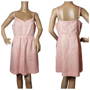 J. CREW coral spaghetti strap dress with pockets.  Women's size 10.